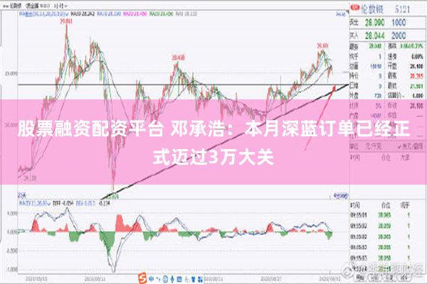 股票融资配资平台 邓承浩：本月深蓝订单已经正式迈过3万大关