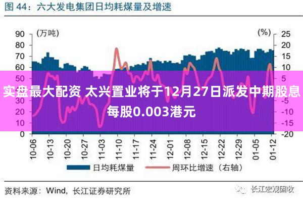 实盘最大配资 太兴置业将于12月27日派发中期股息每股0.003港元