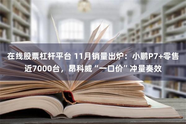 在线股票杠杆平台 11月销量出炉：小鹏P7+零售近7000台，昂科威“一口价”冲量奏效